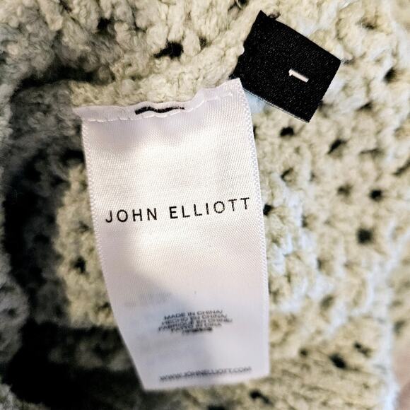 John Elliott Boucle Cropped Sweater - Picture 5 of 7